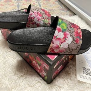 Floral Gucci Slides